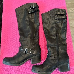 Tall Carlos Santana black boots